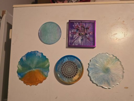Resin Pieces Resin coasters and more